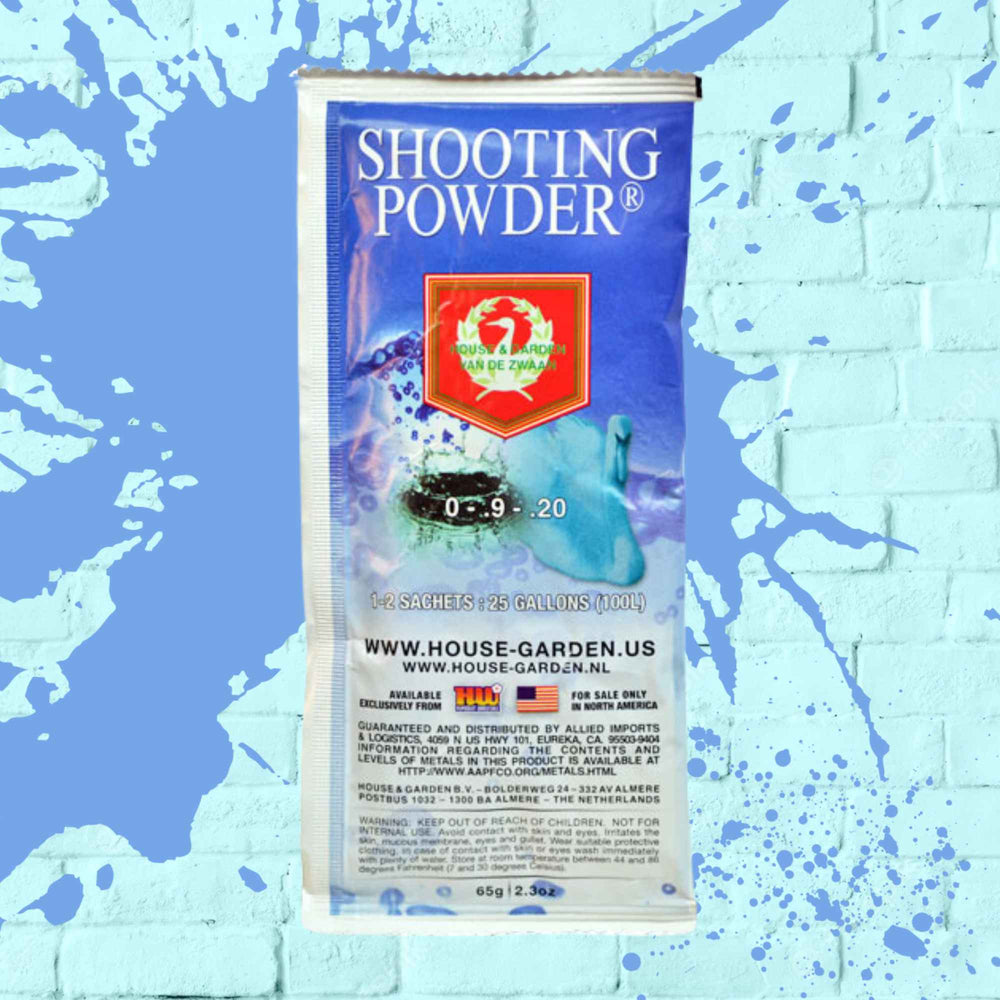 One blue and white powder pack