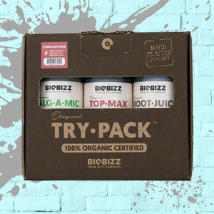 Biobizz try pack Alg a Mic Top Max Root Juice 250ml bottles